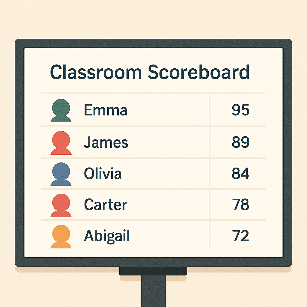 Classroom Scoreboards: Fostering Healthy Competition in the Classroom
