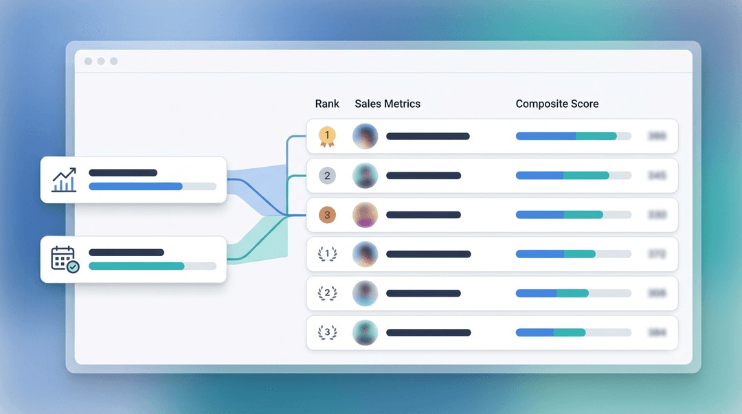 How to Combine Attendance and Sales Performance Into One Leaderboard Score